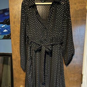 NWOT Torrid Black Midi Dress